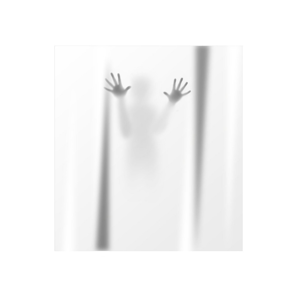 scary shower curtain